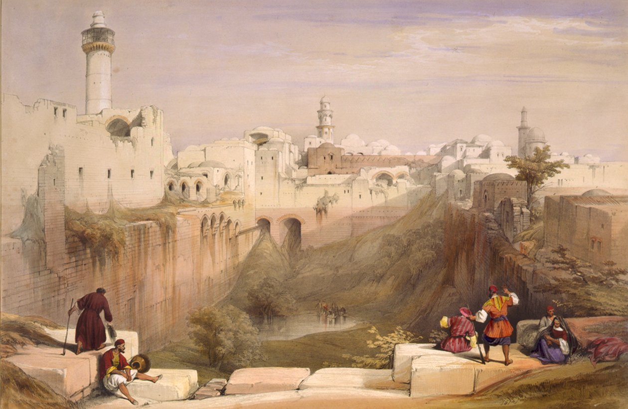 بركة بيت حسدا ، القدس بواسطة ديفيد روبرتس