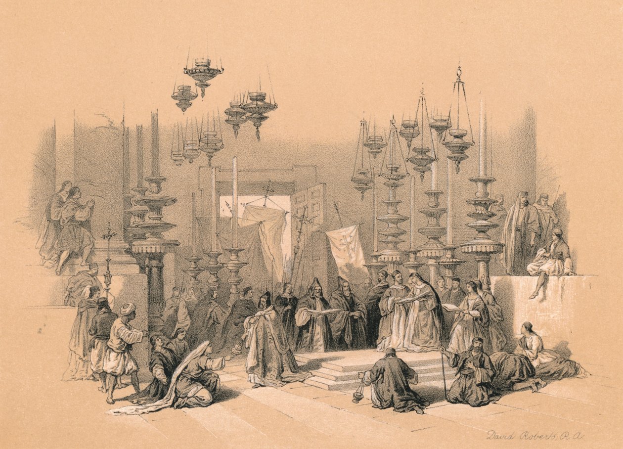 حجر Unction ، 1855 بواسطة ديفيد روبرتس