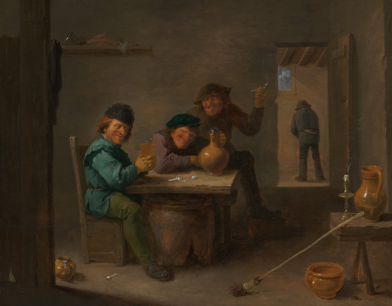 الفلاحون في الحانة ، ج. 1633. بواسطة ديفيد تينيرز الثاني