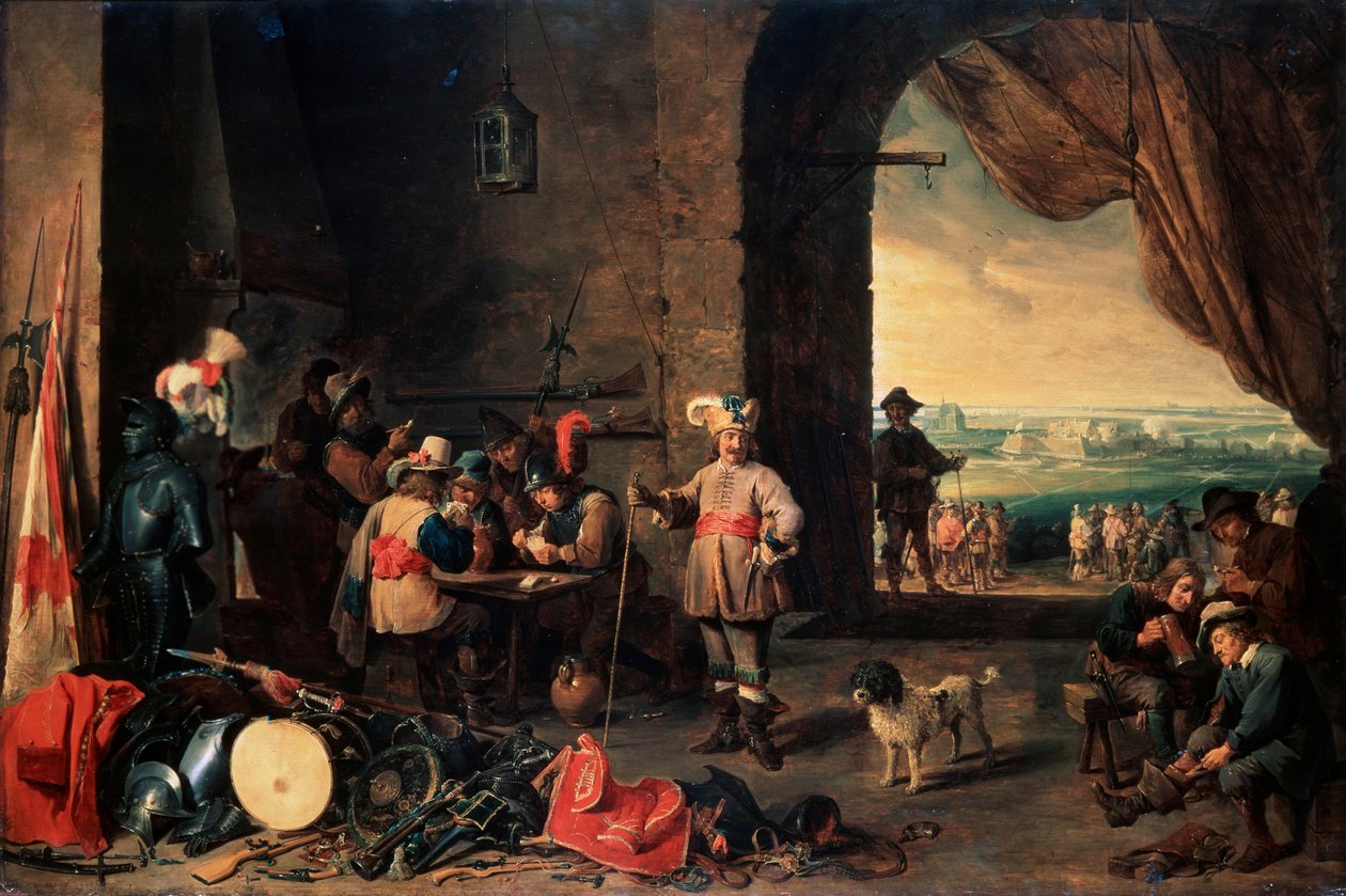 غرفة الحرس ، 1642 بواسطة ديفيد تينيرز الأصغر
