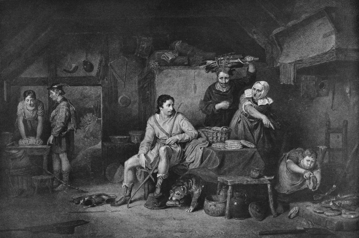 الملك الفريد في كوخ Neatherd ، 1806 ، 1912 بواسطة ديفيد ويلكي
