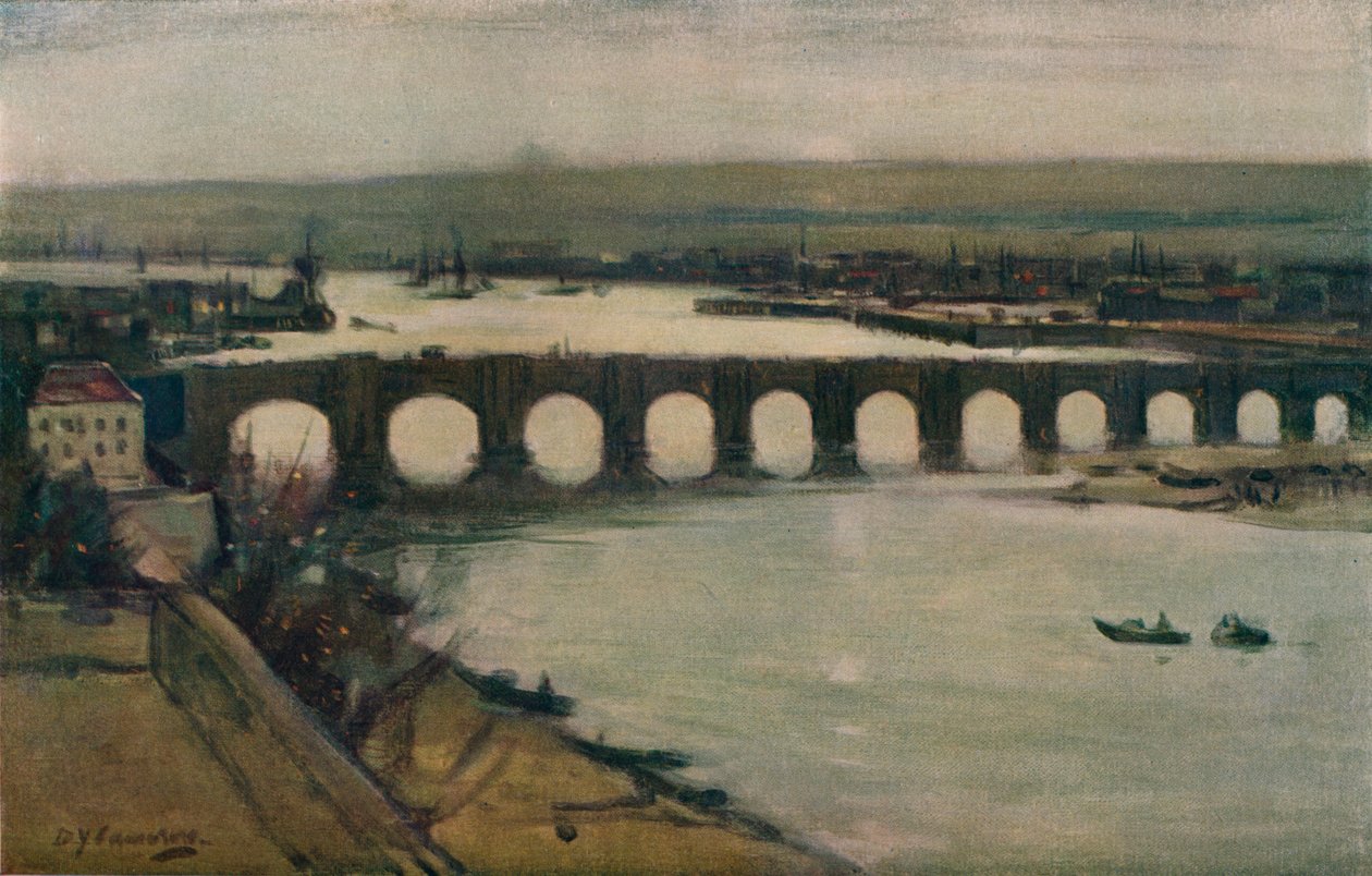 جسر بيرويك ، c1912 بواسطة ديفيد يونغ كاميرون