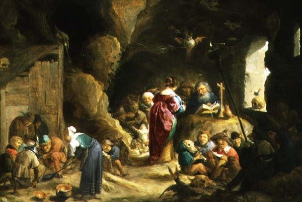 إغراء القديس أنطونيوس (251-356) (لوحة) بواسطة ديفيد الأكبر تينيرس