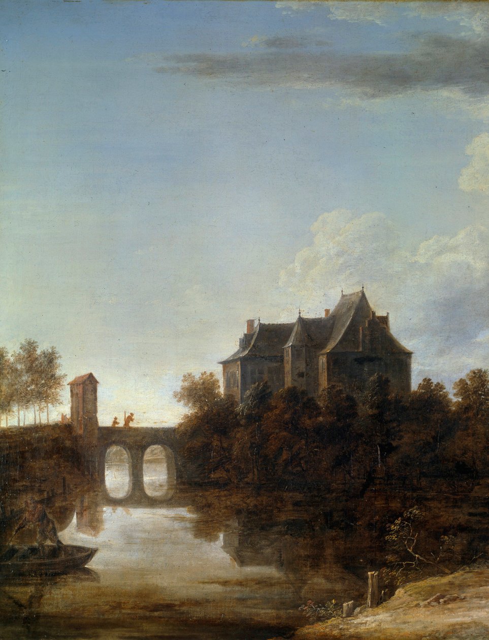 Le chateau de teniers في بيرك في هولندا لوحة ديفيد تينيرز الثاني لو جون (1610-1690) القرن السابع عشر بواسطة ديفيد تينيرز الأصغر