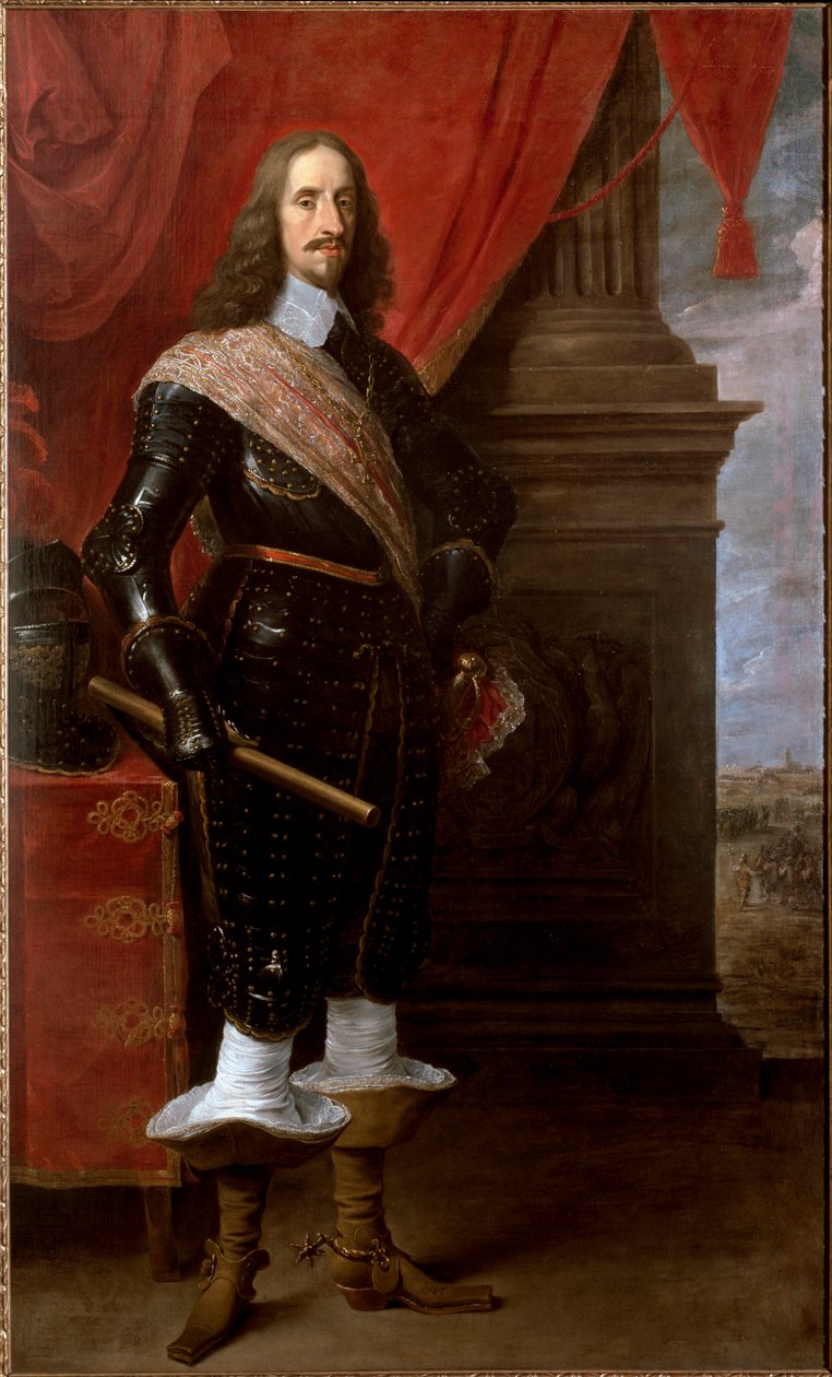 Portrait of Archduke Leopold Wilhelm of Austria, in front of siege of Gravelines in 1652. (Painting, c.1655) بواسطة ديفيد تينيرز الأصغر