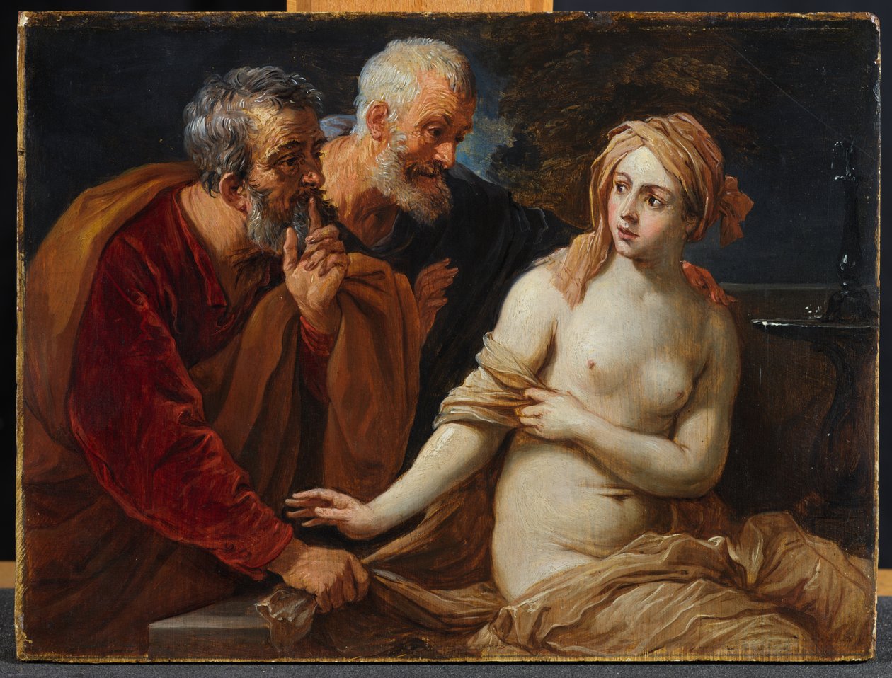 Susannah and the Elders, after Guido Reni (1575-1642) بواسطة ديفيد تينيرز الأصغر