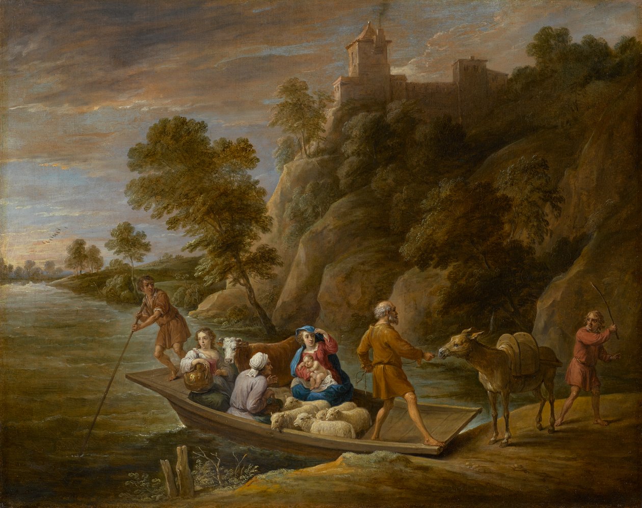 الرحلة إلى مصر ، حوالي 1660 (زيت على قماش) بواسطة ديفيد تينيرز الأصغر