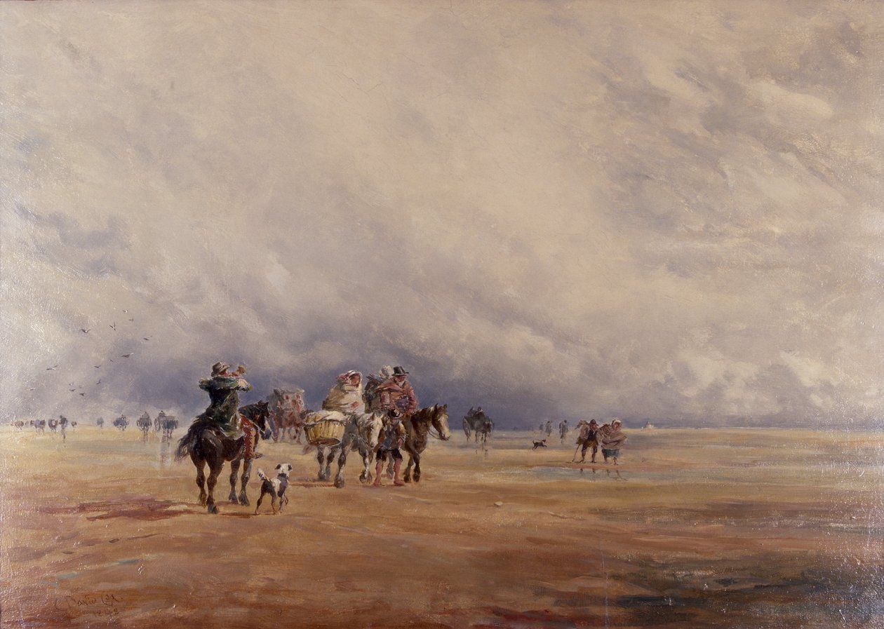 رمال لانكستر ، خليج موركامب (كنوز) 1842 (زيت على قماش) بواسطة ديفيد الأصغر كوكس