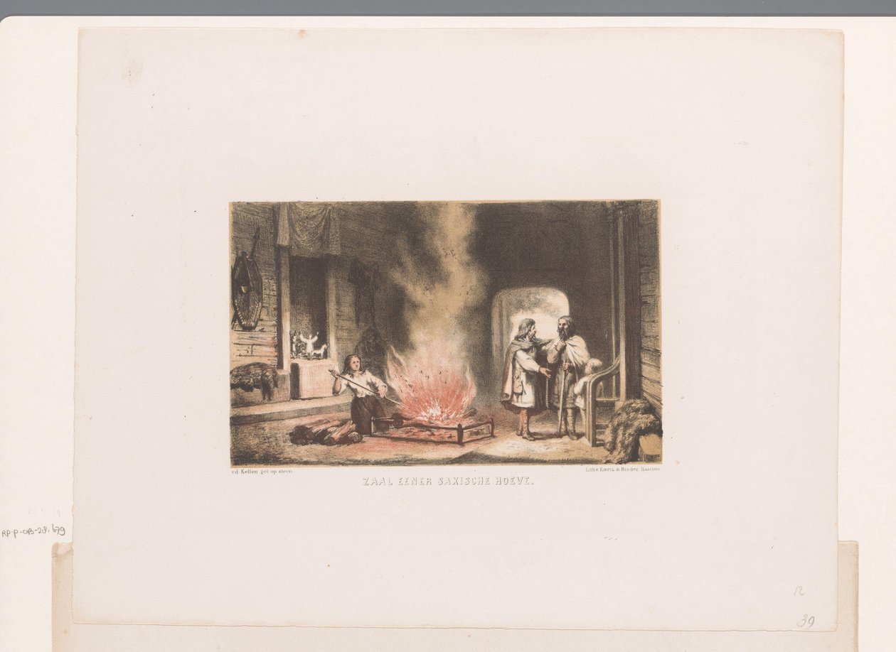 داخل مزرعة سكسونية قاعة Saxische Hoeve (العنوان على الكائن) بواسطة ديفيد فان دير كيلين