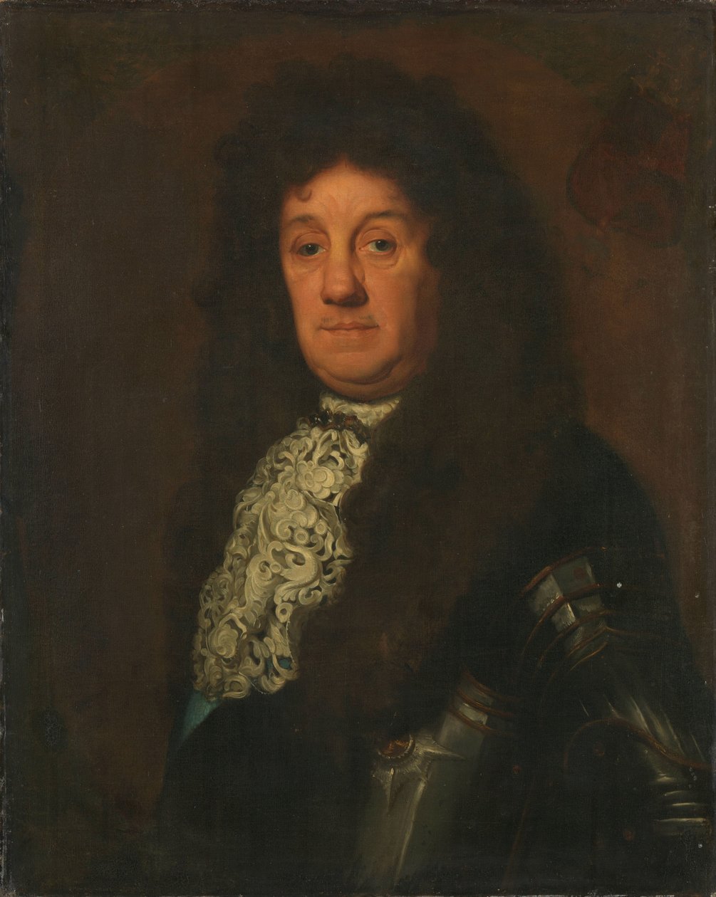 صورة لكورنيليس ترومب (1629-91) ، نائب أميرال هولندا وغرب فريزلاند بواسطة ديفيد فان دير بلاس