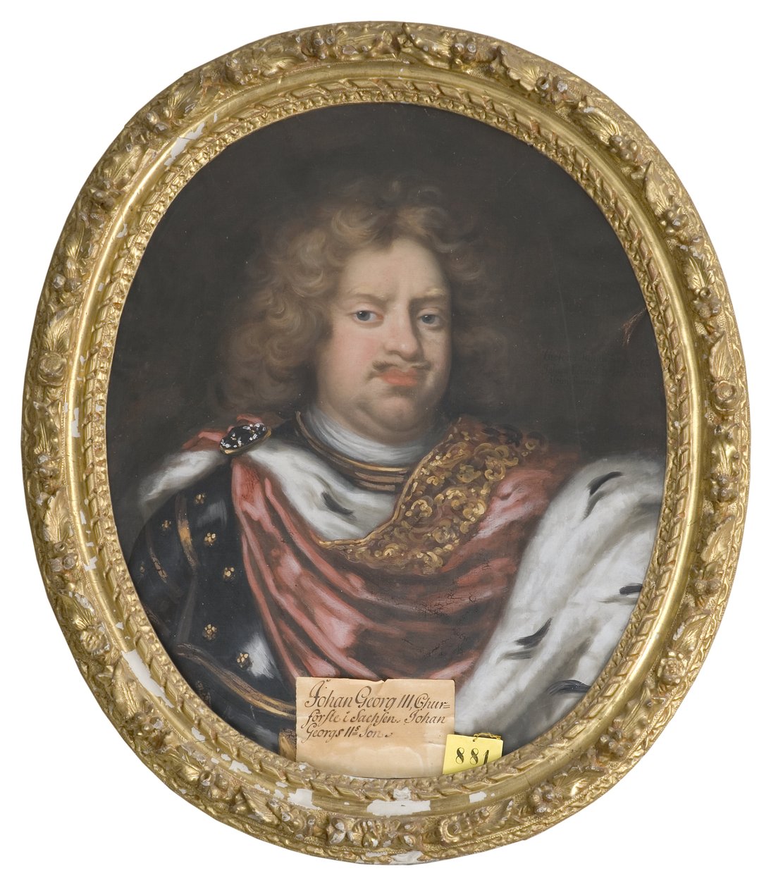 جان جورج الثالث دي ساكس - صورة جون جورج الثالث (1647-1691) ، ناخب ساكسونيا ، بقلم كرافت ، ديفيد ، فون (1655-1724). زيت على قماش. الأبعاد: ٧٥ × ٦٢ سم. متحف ستوكهولم الوطني بواسطة ديفيد فون كرافت