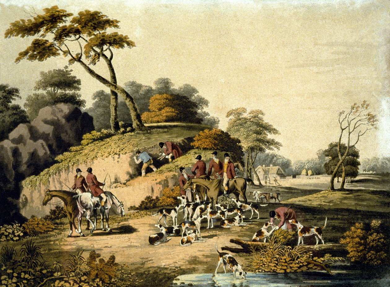 Morning, Foxhunting, engraved by J.H. Clarke and F. Jeakes بواسطة عميد الصغرى. (بعد) ولستنهولمي