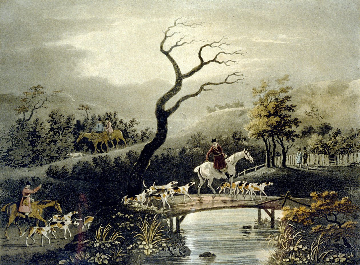 Night ، Foxhunting ، نقش بواسطة J.H. كلارك و ف.جيكس بواسطة عميد الصغرى. (بعد) ولستنهولمي