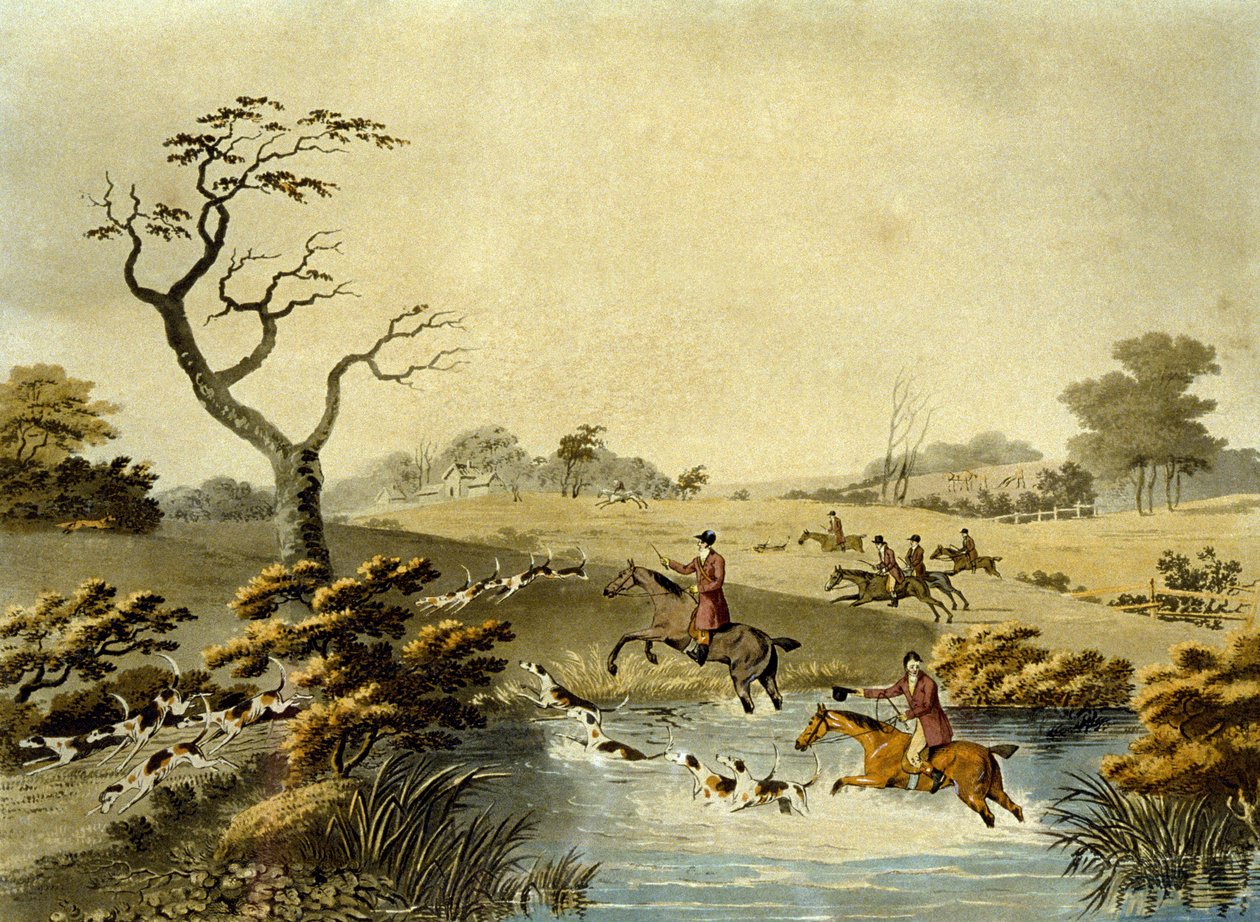 Noon, Foxhunting, engraved by J.H. Clarke and F. Jeakes بواسطة عميد الصغرى. (بعد) ولستنهولمي