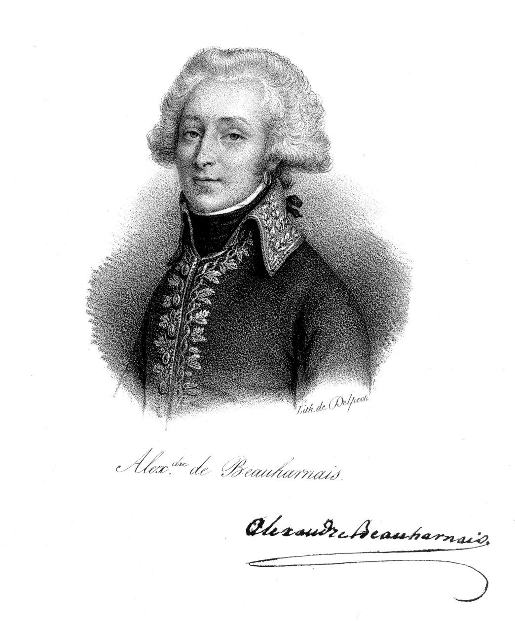 الكسندر ، Vicomte de Beauharnais 1760-1794 ، جندي فرنسي بواسطة Delpech