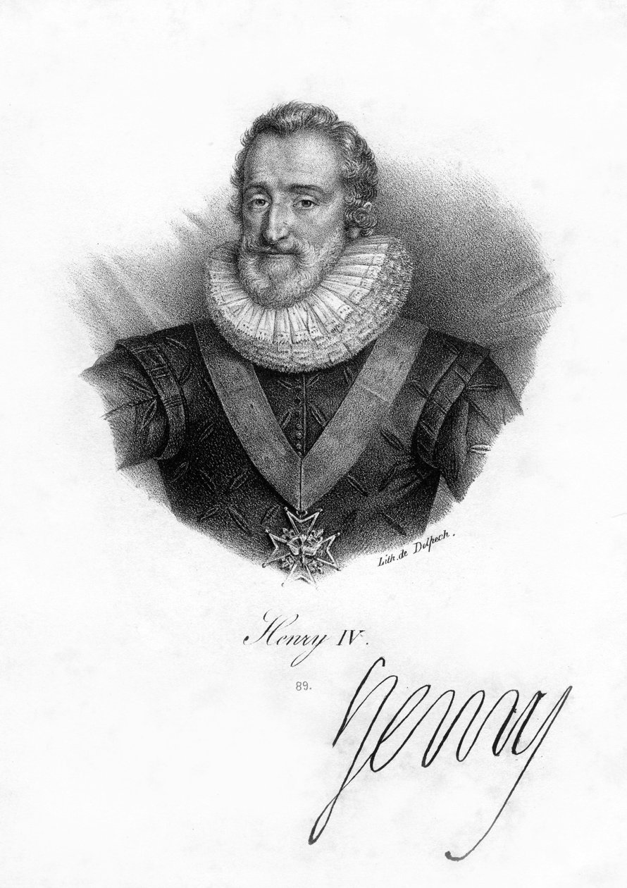 هنري الرابع من فرنسا ، 1553-1610. بواسطة Delpech