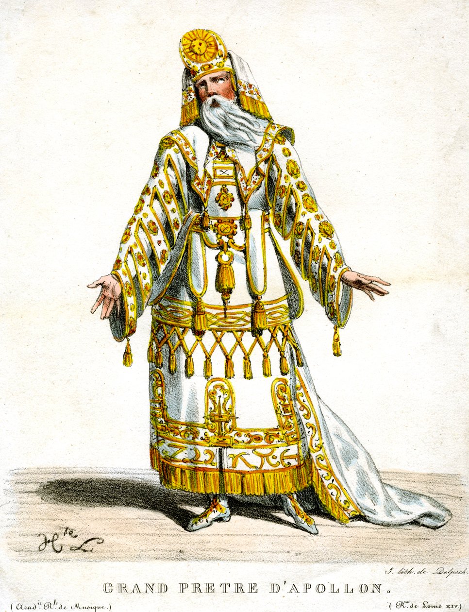 رئيس كهنة أبولو ، c1820-1830. بواسطة Delpech