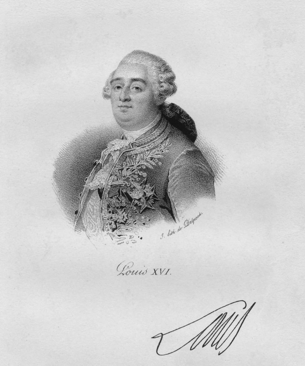 لويس السادس عشر ، c1820-1840. بواسطة Delpech
