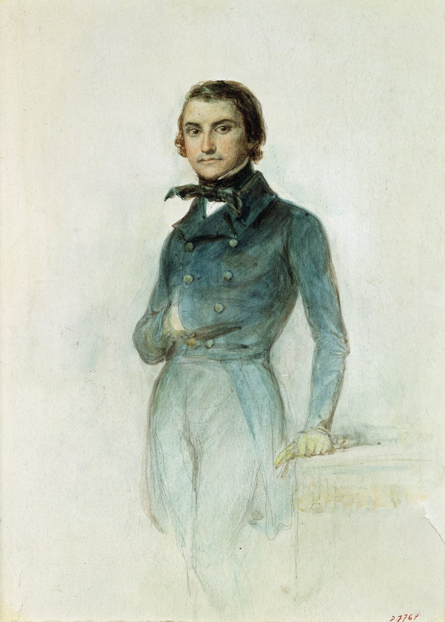 جان جوزيف لويس بلانك (1811-1882) 1835 (باستيل على ورق) بواسطة دينيس أوجوست ماري رافت