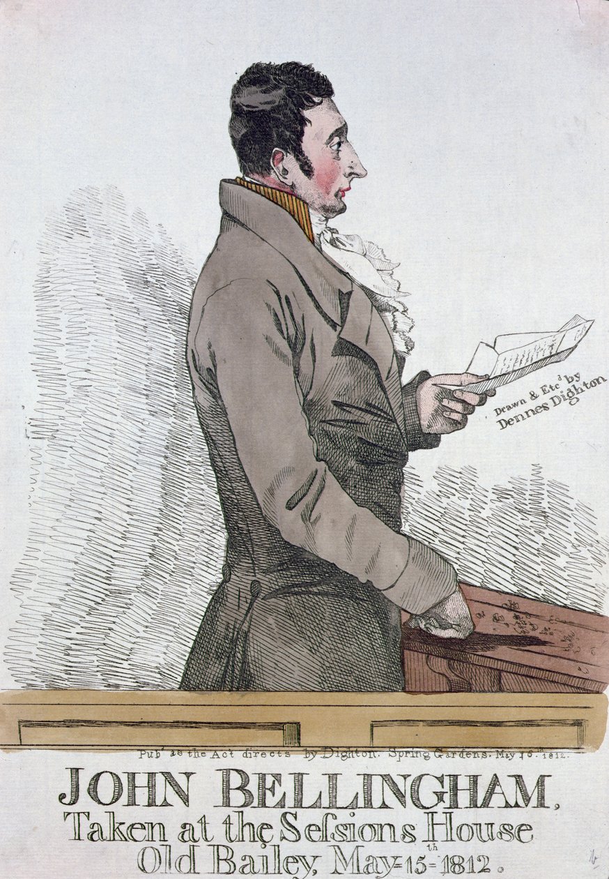 صورة جون بيلينجهام (1770-1812) 1812 (النقش الملون) بواسطة دينيس دايتون