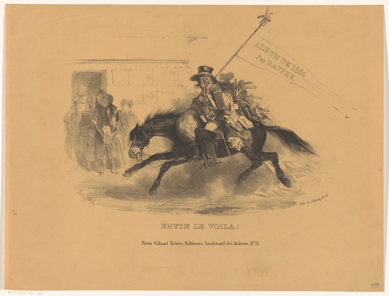 Postillion على ظهور الخيل أخيرا لو فويلا! (العنوان على الكائن) ألبوم de 1836 (عنوان السلسلة على الكائن) بواسطة دينيس أوجوست ماري رافت