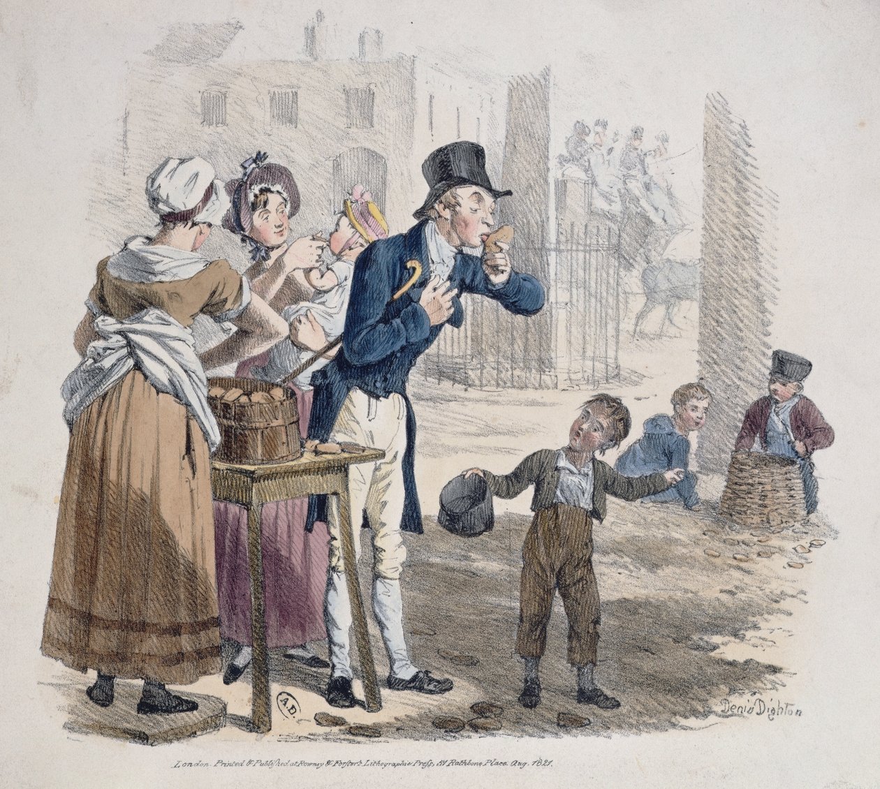 بائع البطاطا المخبوزة ، 1821 بواسطة دينيس دايتون