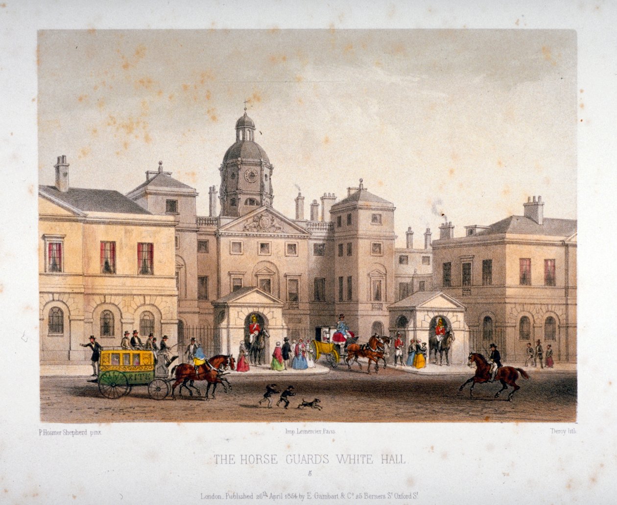 هورس جاردز ، وستمنستر ، لندن ، 1854. بواسطة ديروي