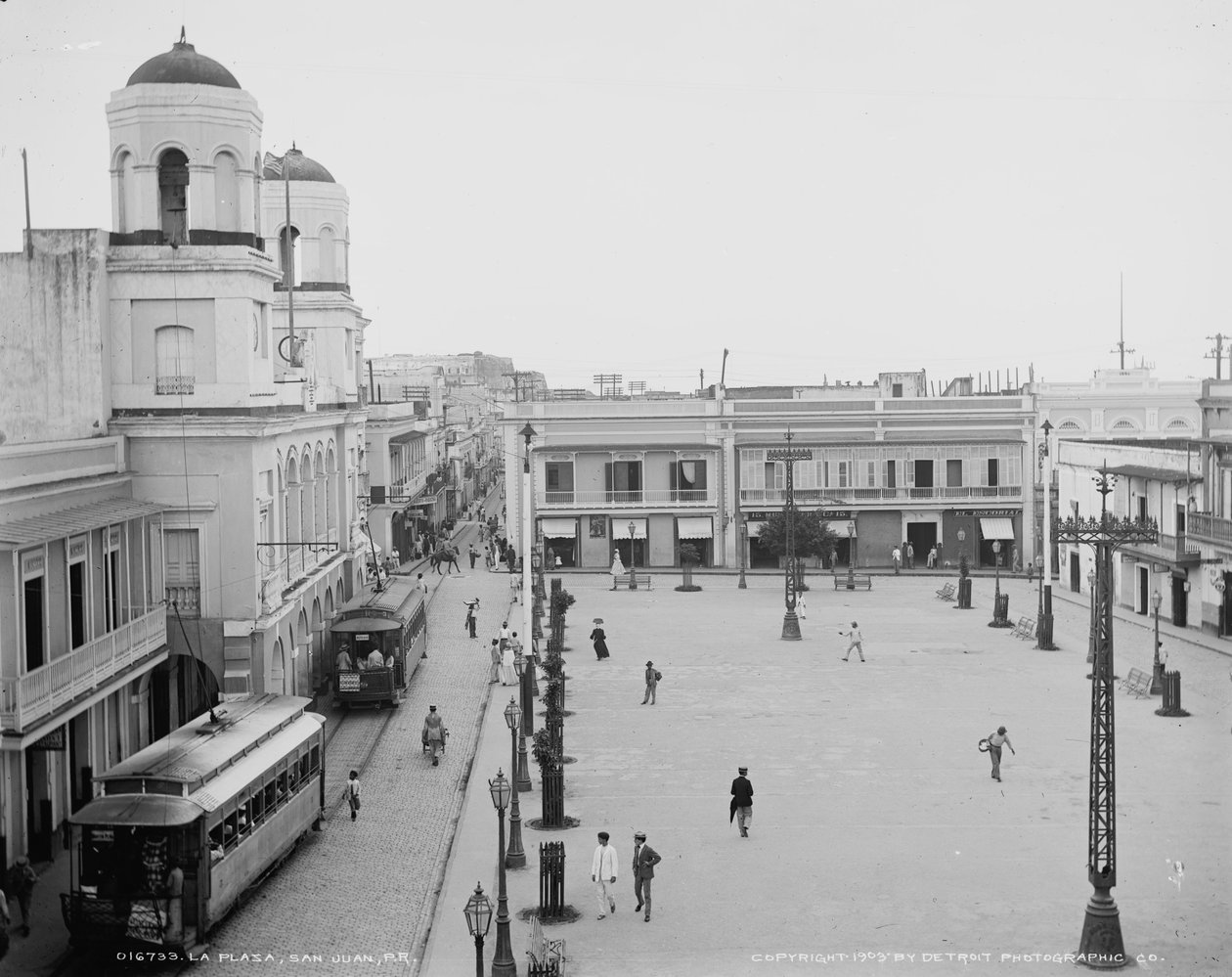 لا بلازا ، سان خوان ، بورتوريكو ، c.1903 بواسطة شركة ديترويت للنشر