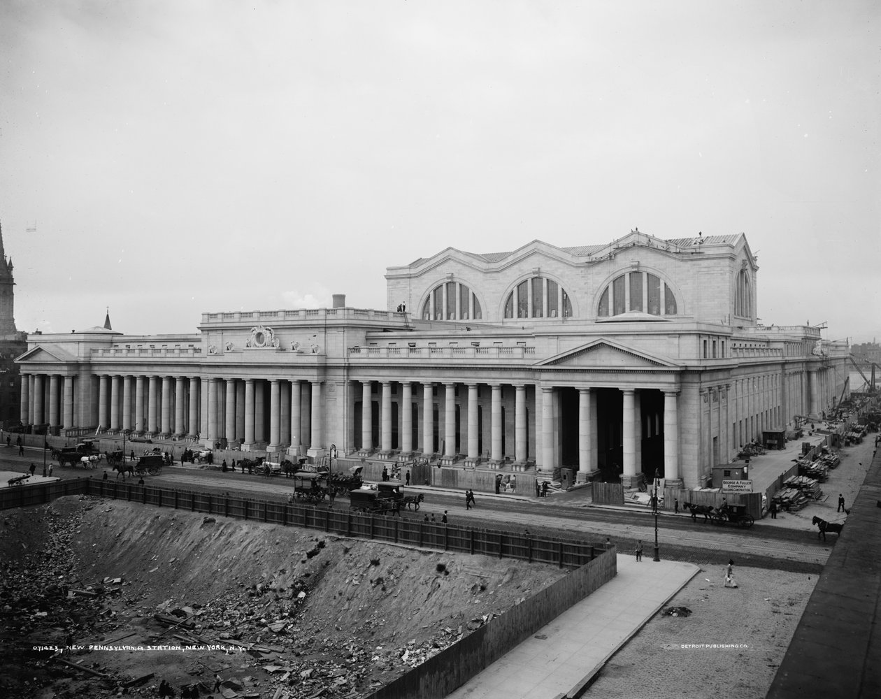 محطة نيو بنسلفانيا ، نيويورك ، c.1904-20 بواسطة شركة ديترويت للنشر