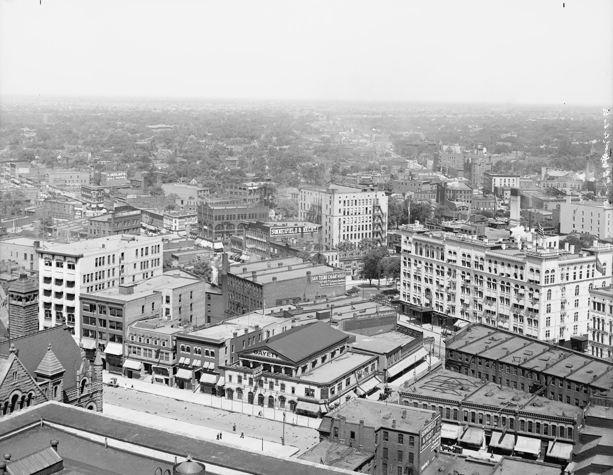 ديترويت ، ميشيغان ، c.1908 (b / w photo) بواسطة شركة ديترويت للنشر
