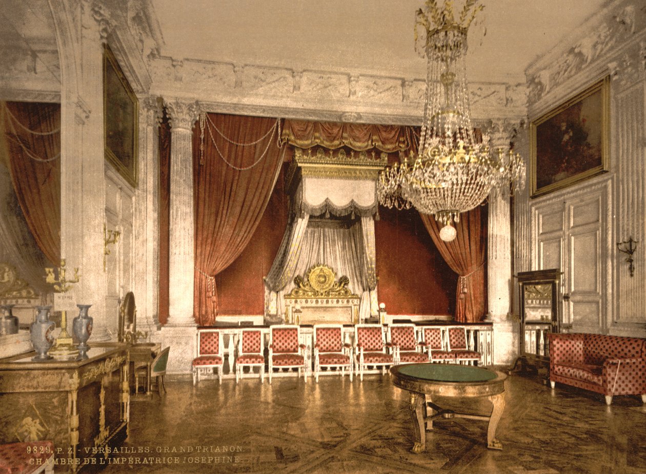جراند تريانون ، غرفة الإمبراطورة ، فرساي ، c.1890-1900 بواسطة شركة ديترويت للنشر