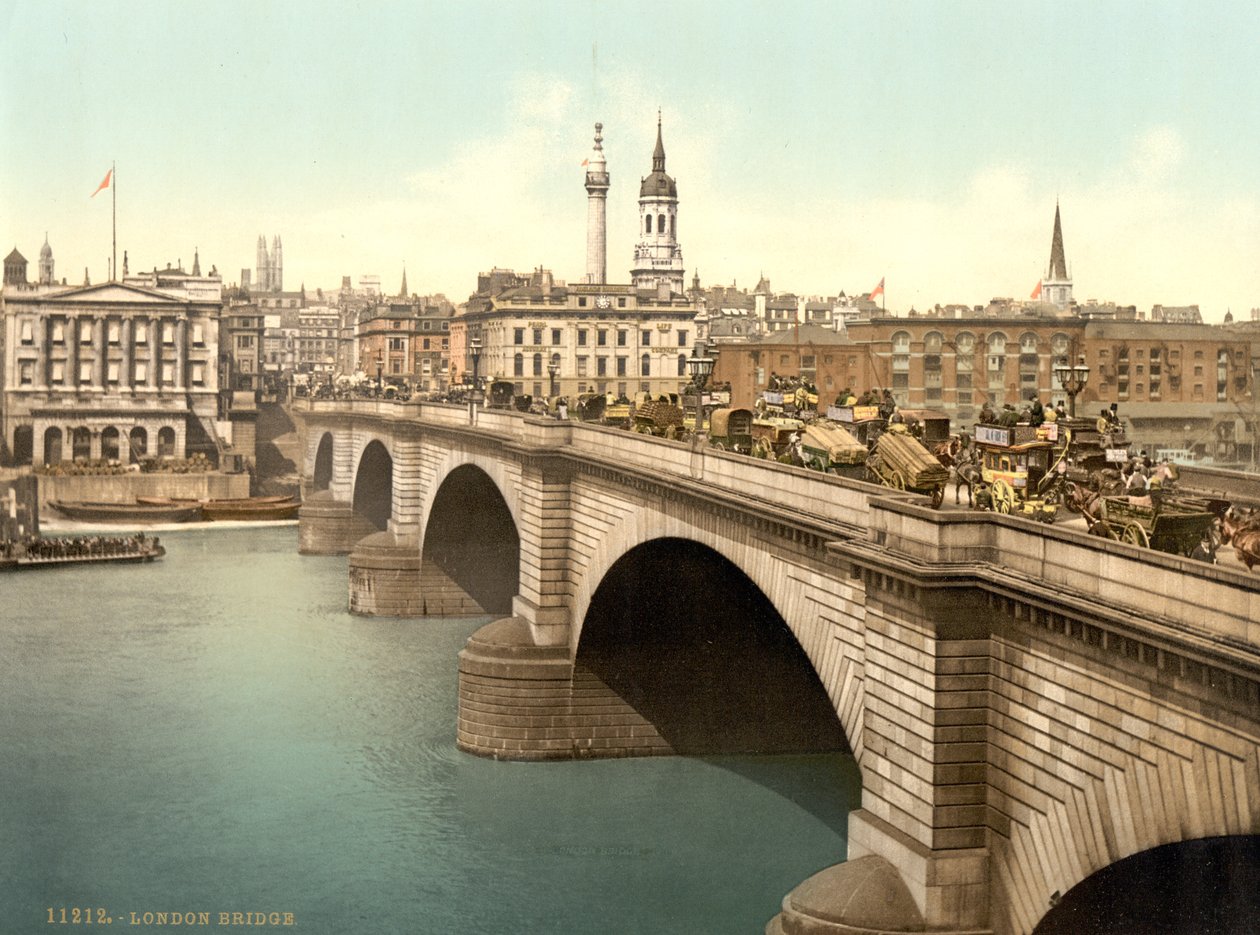 جسر لندن ، c.1890-1900 بواسطة شركة ديترويت للنشر
