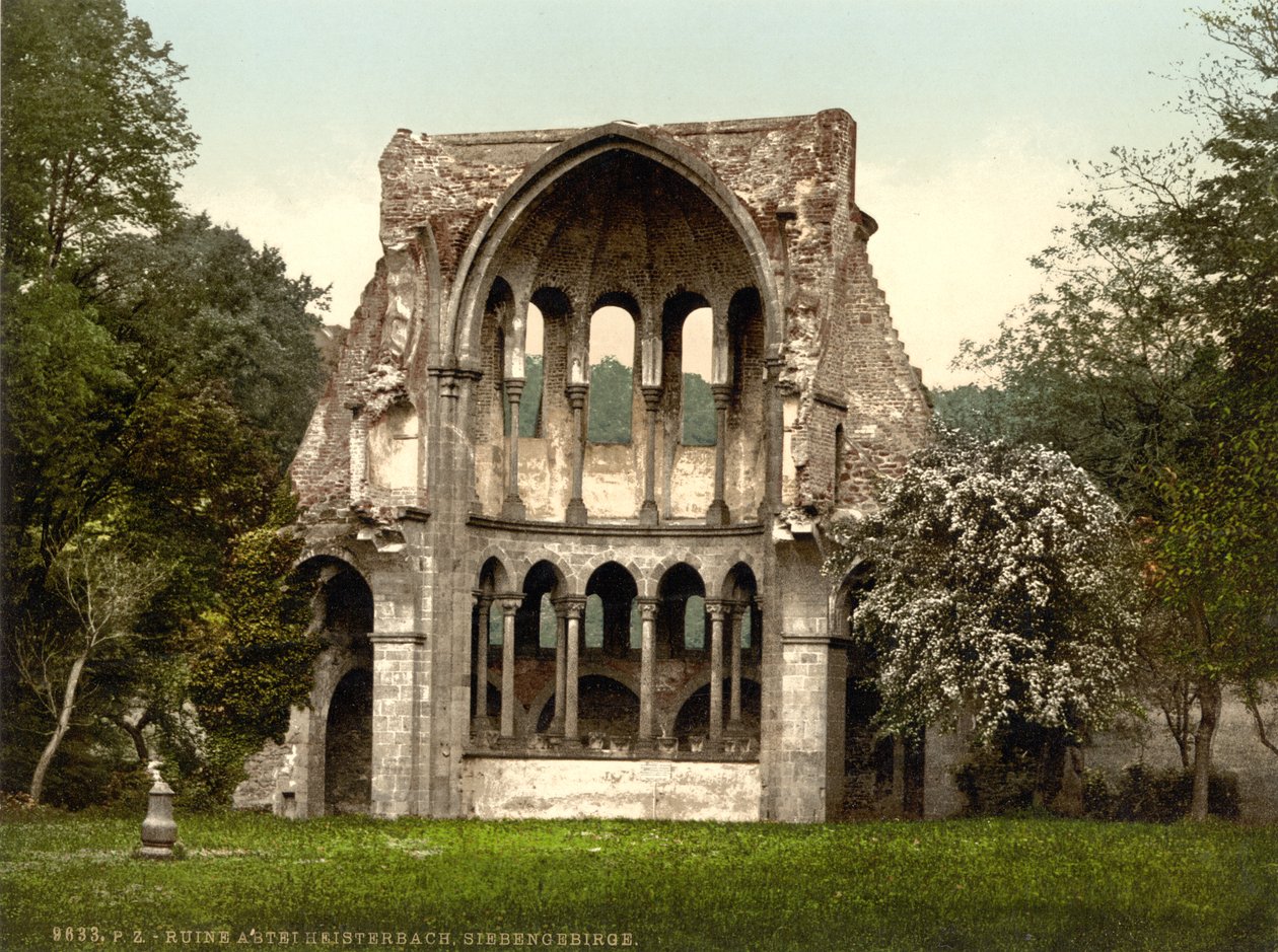أطلال دير Heisterbach ، شمال الراين وستفاليا ، ألمانيا ، c.1900 بواسطة شركة ديترويت للنشر