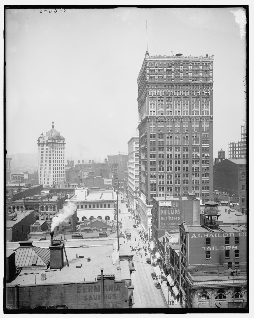 Wood Street and the Farmer's Bank ، بيتسبرغ ، بنسلفانيا. بواسطة شركة ديترويت للنشر