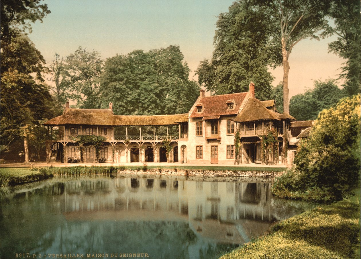 Petit Trianon Park ، Maison du Seigneur ، فرساي ، c.1890-1900 (photochrom) بواسطة شركة ديترويت للنشر