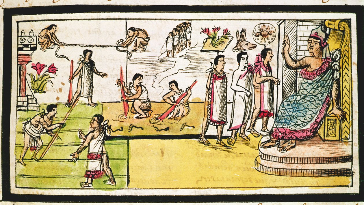 Fol.40r بناء تينوختيتلان ، ١٥٧٩ بواسطة دييغو دوران
