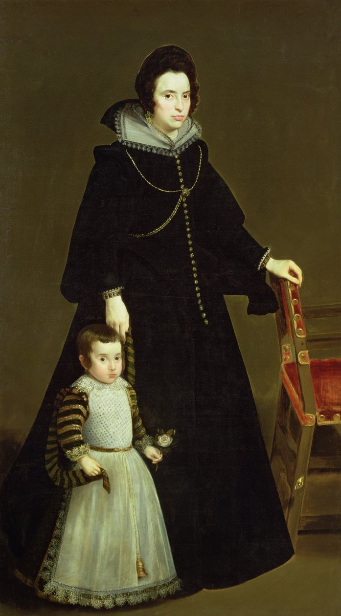 Dona Antonia de Ipenarrieta y Galdos (1599-1635) وابنها ، 1631 بواسطة دييجو فيلاسكيز