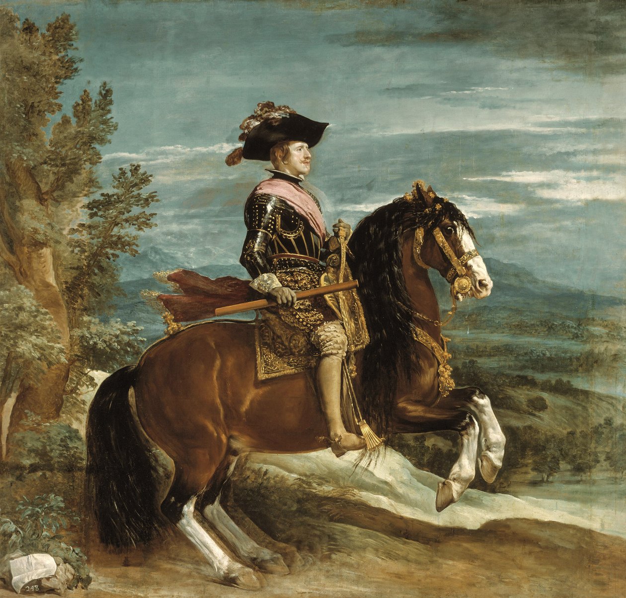 صورة الفروسية لفيليب الرابع (1605-65) ج .1636 بواسطة دييجو فيلاسكيز