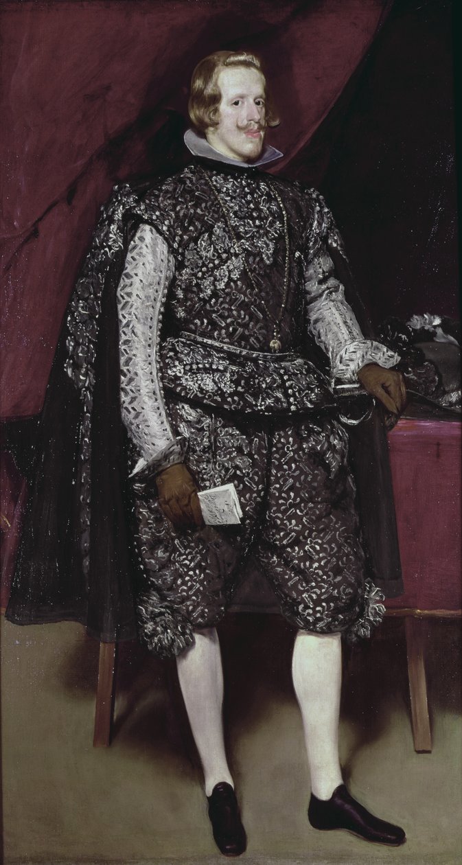 فيليب الرابع (1605-65) من إسبانيا باللون البني والفضي ، ج .1631-2 بواسطة دييجو فيلاسكيز