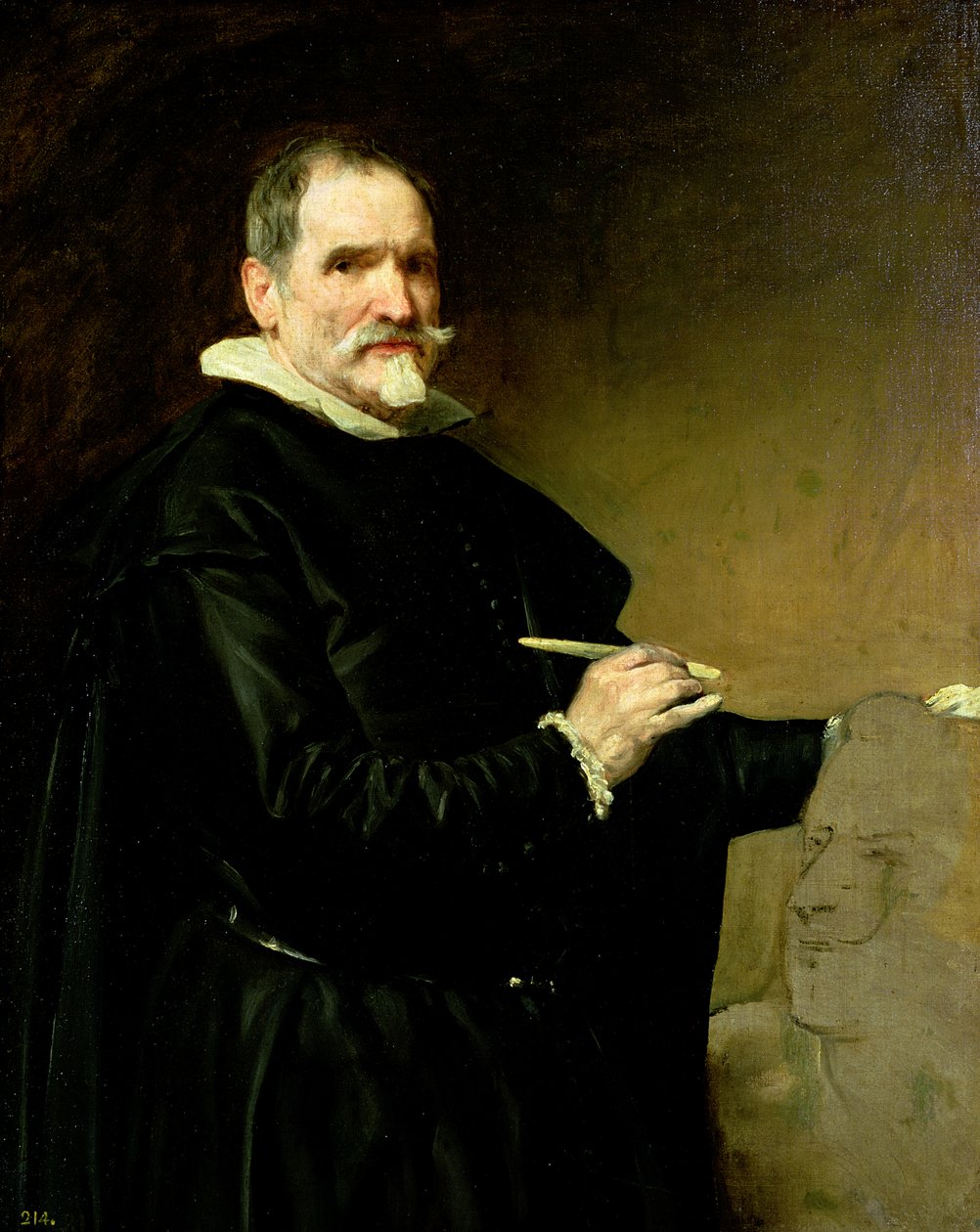 صورة النحات ، خوان مارتينيز مونتانيس (1568-1649) 1635 بواسطة دييجو فيلاسكيز