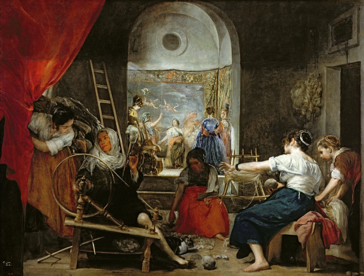 المغازل ، أو خرافة أراكن ، 1657 (لمزيد من التفاصيل انظر 36741) بواسطة دييجو فيلاسكيز