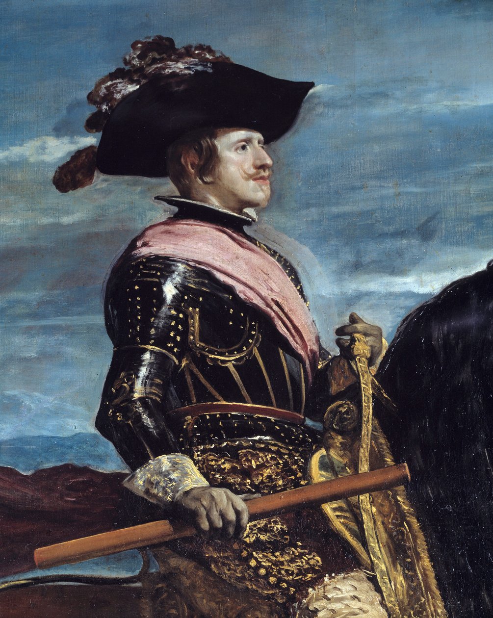 صورة الفروسية للملك فيليب الرابع (1605-1665) التفاصيل. لوحة دييغو رودريغيز دي سيلفا إي فيلاسكيز (1599-1660) بواسطة دييجو فيلاسكيز