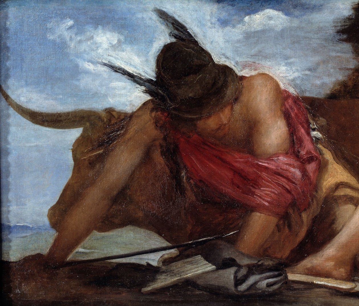 تفاصيل أرجوس عطارد وميركوري. لوحة دييغو فيلاسكويز (1599-1660) بواسطة دييجو فيلاسكيز