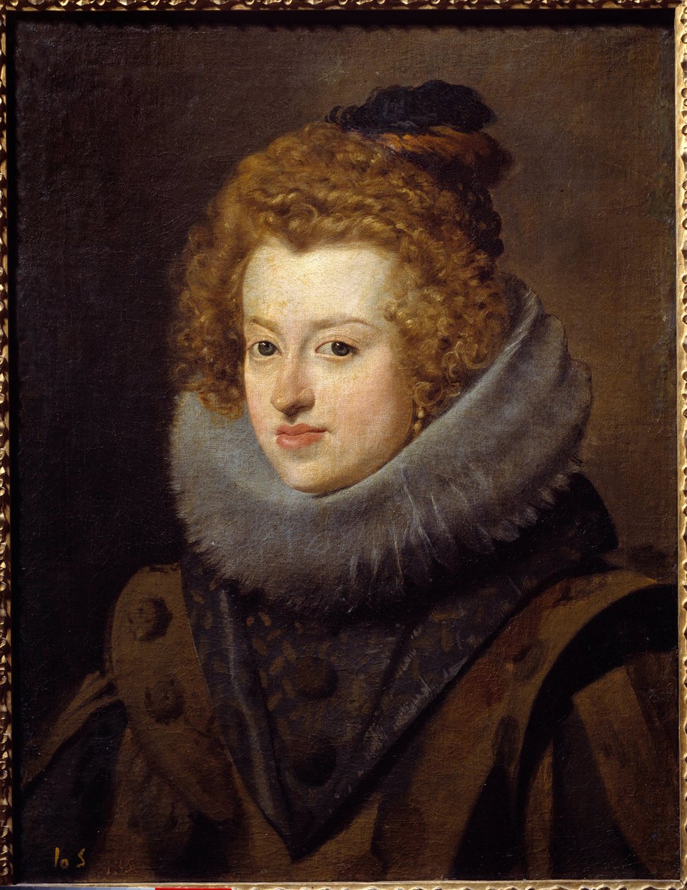 صورة دونا ماريا ، ملكة المجر (1606-1646). لوحة دييغو رودريغيز دي سيلفا إي فيلاسكيز (1599-1660) بواسطة دييجو فيلاسكيز