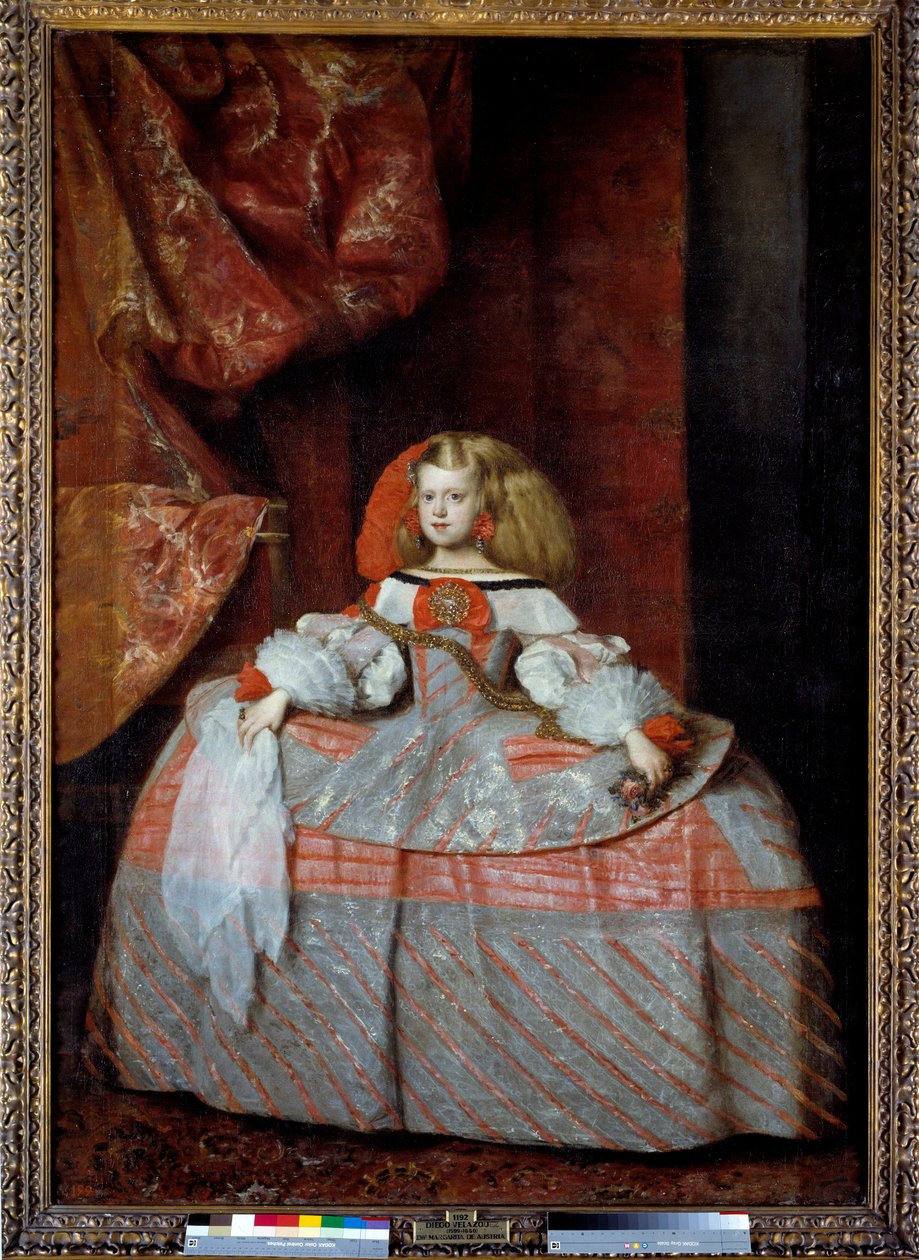 صورة للإنفانت مارغريتا من النمسا (1651-1673) ، ابنة فيليب الرابع لوحة رسمها دييغو فيلاسكيز (1599-1660) ، حوالي 1659. ديم. 2،12x1،47 م. مدريد ، متحف برادو - صورة شخصية إنفانتا دون مارغريتا دي أوستريا (1651-1673) ، ابنة فيليب الرابع. بواسطة دييجو فيلاسكيز