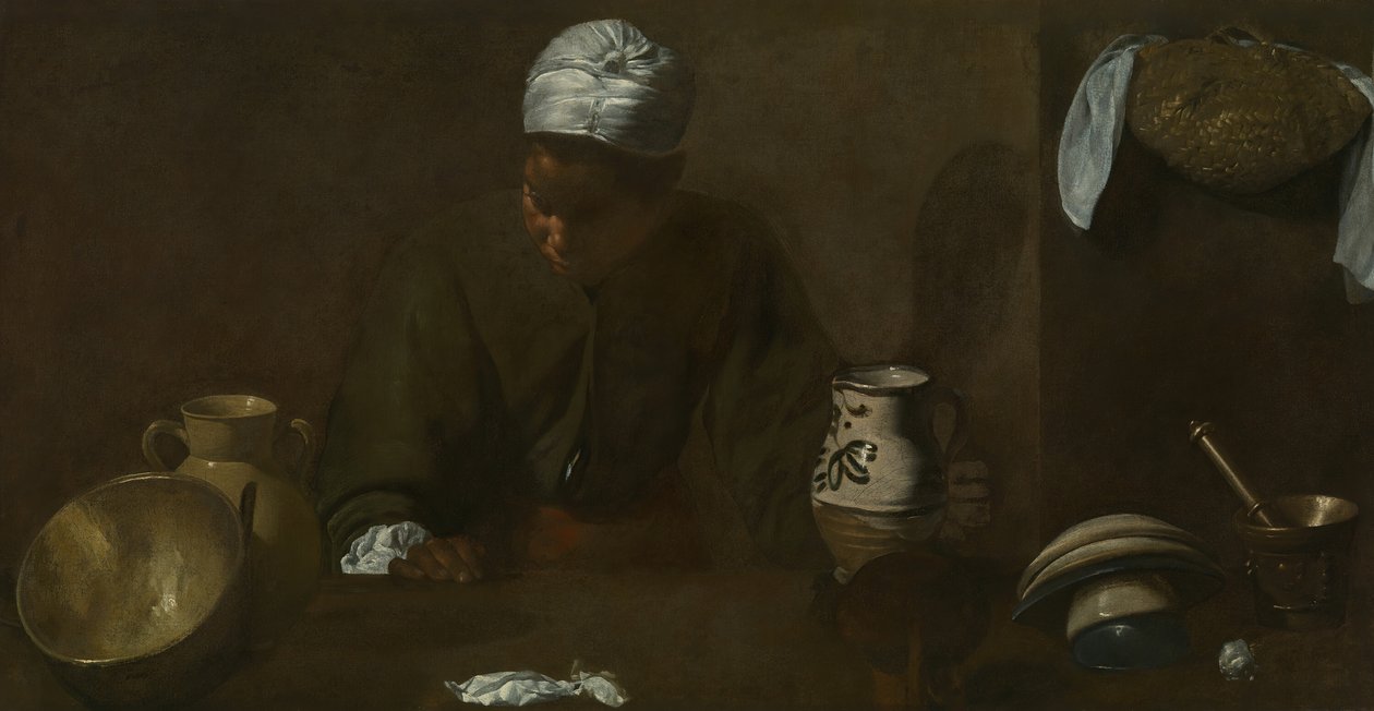 مشهد المطبخ ، 161820. بواسطة دييجو فيلاسكيز