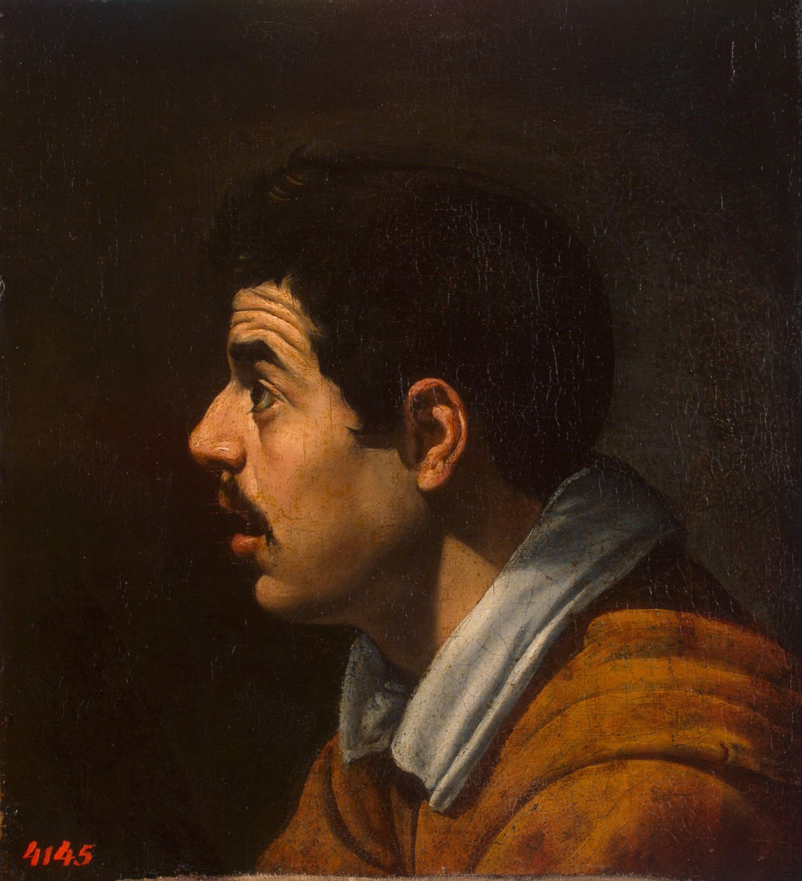 رأس رجل في الملف الشخصي ، ج. 1616-1617 بواسطة دييجو فيلاسكيز
