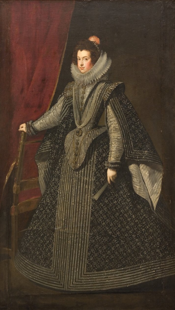 صورة إليزابيث من فرنسا 1602-1644 ، ملكة إسبانيا ، 1630s. بواسطة دييجو فيلاسكيز