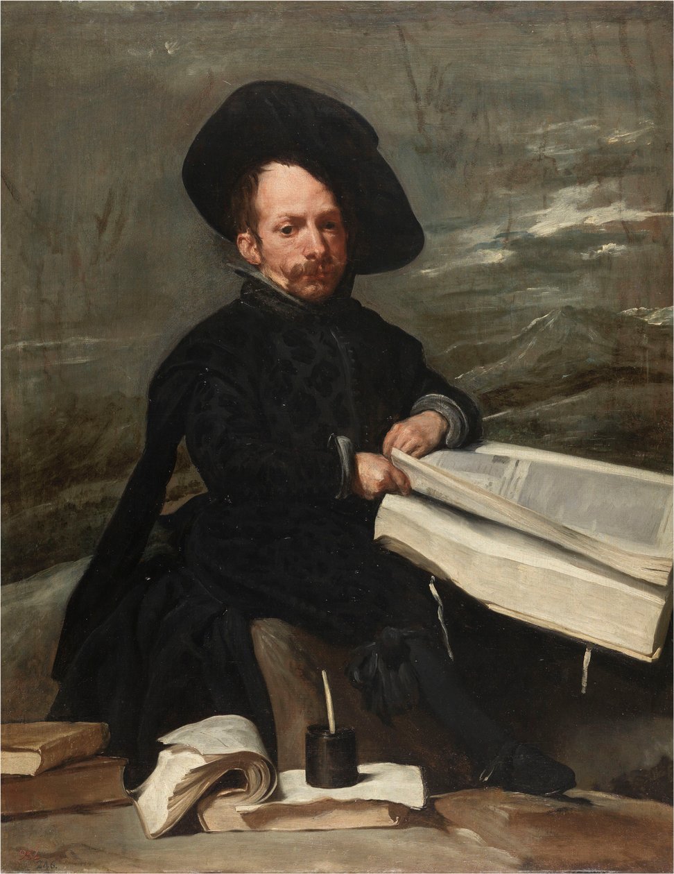 المهرج مع الكتب ، ج. 1640. بواسطة دييجو فيلاسكيز