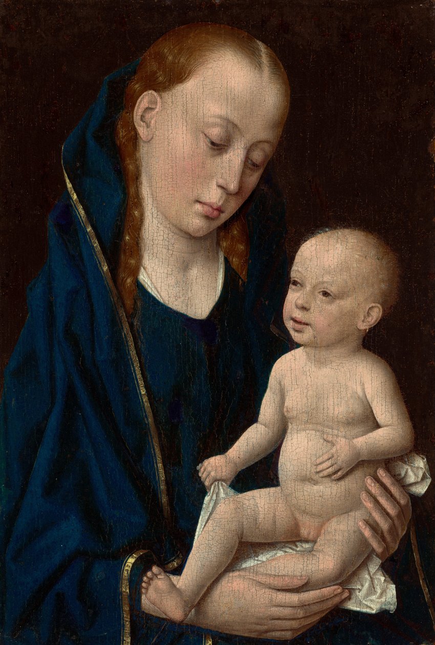 مادونا والطفل ، ج. 1465. بواسطة نوبات Dieric
